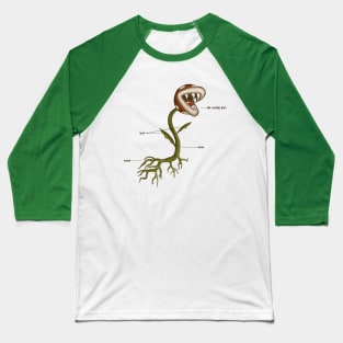 GAMER PLANT - Botanical Piranha Plant T-Shirt Baseball T-Shirt